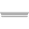 Ekena Millwork 90" Bottom Width x 93 1/4" Top Width x 5 1/2"H x 1/2"P Seville Crosshead CRH05X90SE - alternate 1